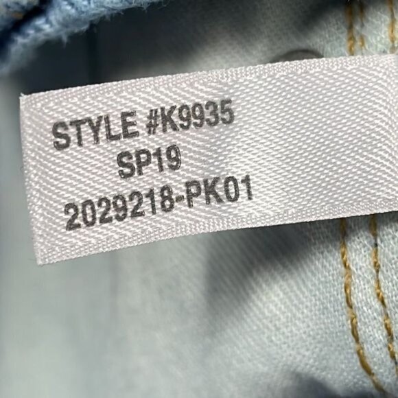 Madewell The Momjean in Melva Wash Light Blue High Rise Rigid Denim - Picture 14 of 14